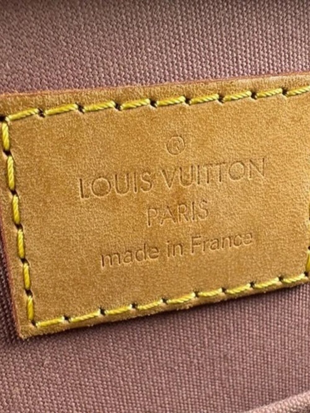 Auth LOUIS VUITTON Handbag Rose Velur Monogram Vernis z9768 - Picture 13 of 15